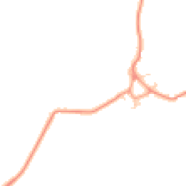 Daytime road noise heatmap for HP22 4NE