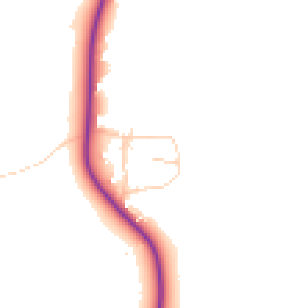 Daytime road noise heatmap for HP22 4NU