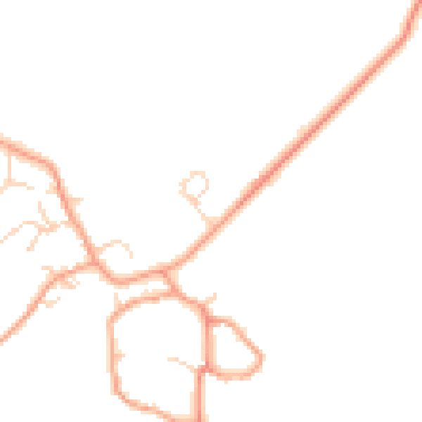Daytime road noise heatmap for HP22 4PB