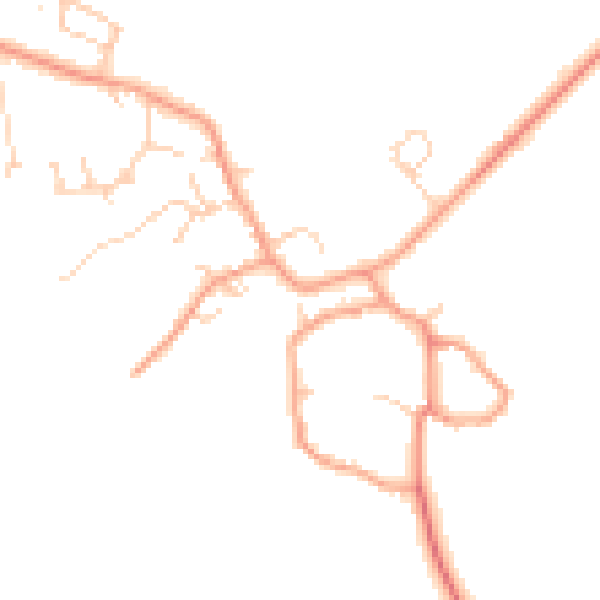Daytime road noise heatmap for HP22 4PF