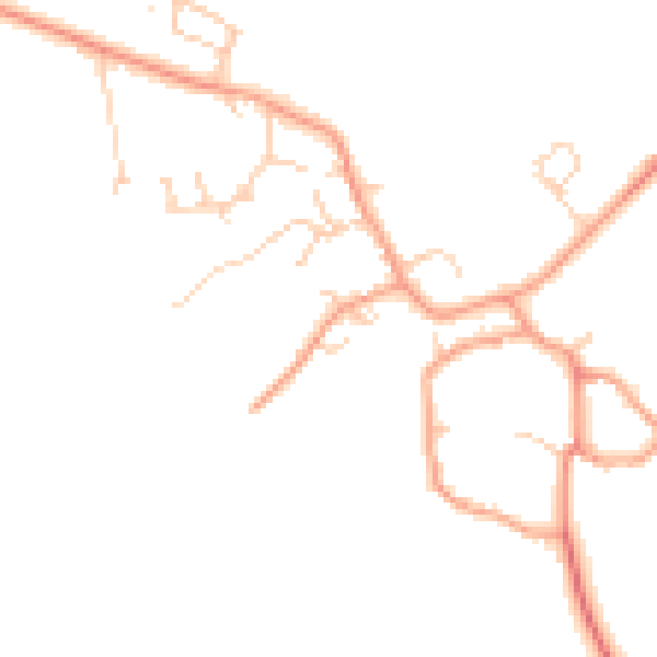 Daytime road noise heatmap for HP22 4PT