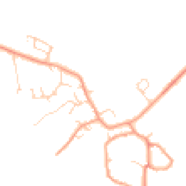 Daytime road noise heatmap for HP22 4QD