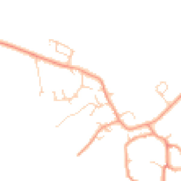 Daytime road noise heatmap for HP22 4QH