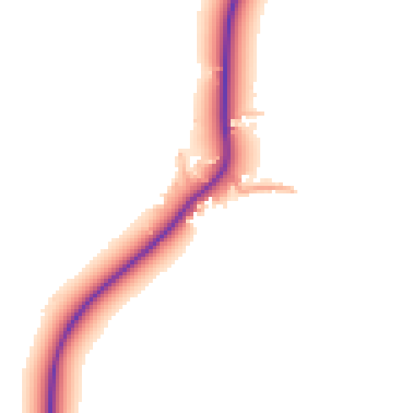 Daytime road noise heatmap for HP22 4QX