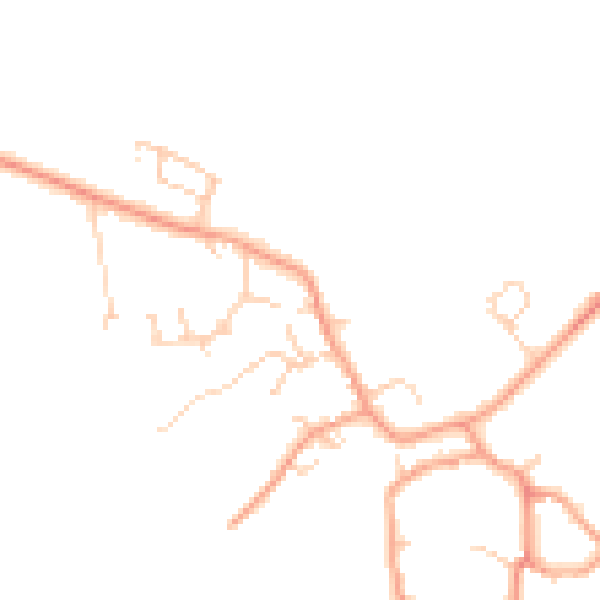 Daytime road noise heatmap for HP22 4SB
