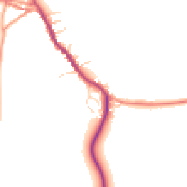 Daytime road noise heatmap for HP22 4SJ