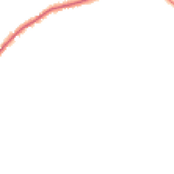 Night-time road noise heatmap for HP22 5AT