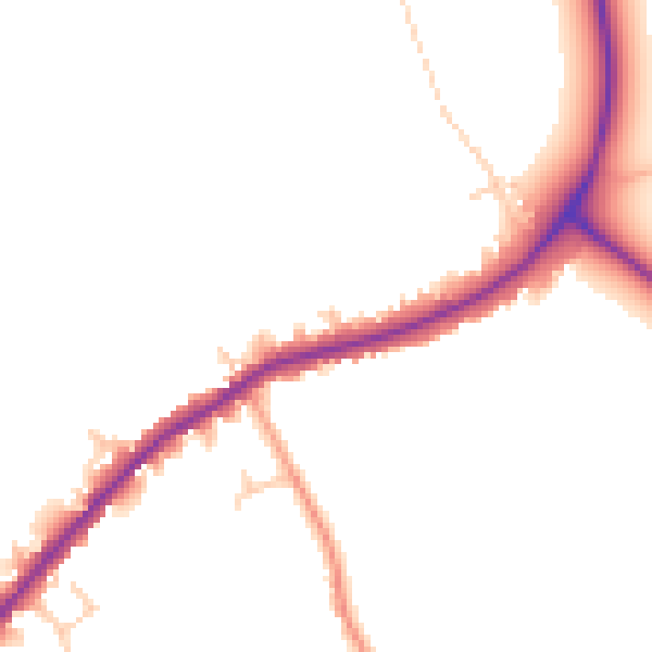 Daytime road noise heatmap for HP22 5AY