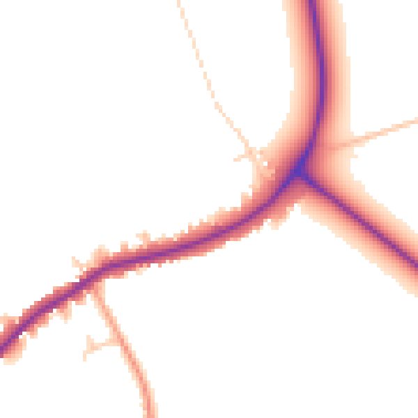 Daytime road noise heatmap for HP22 5BP