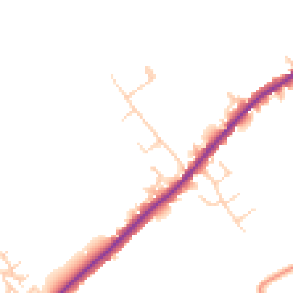 Daytime road noise heatmap for HP22 5BY
