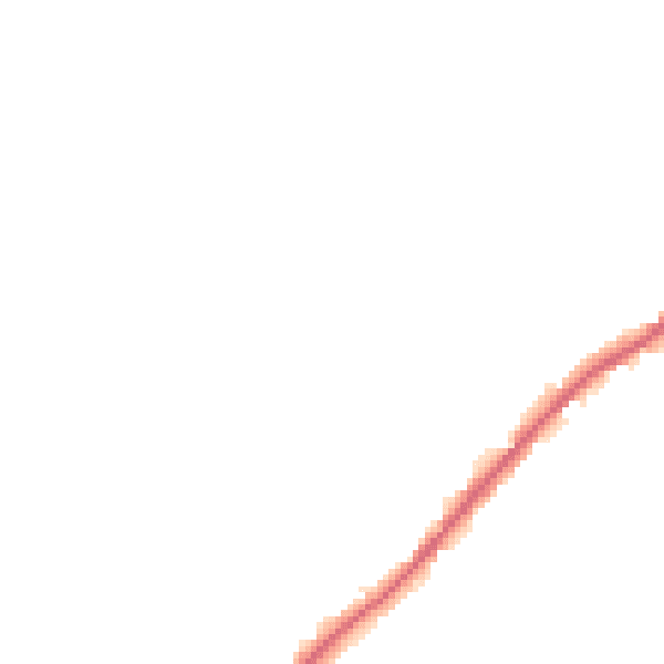 Night-time road noise heatmap for HP22 5DD