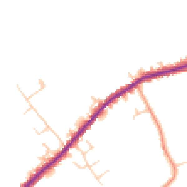 Daytime road noise heatmap for HP22 5DN