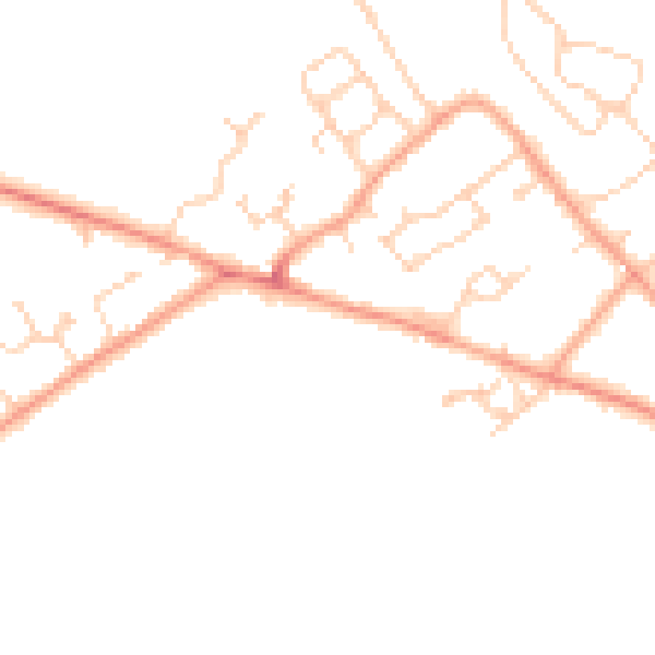Daytime road noise heatmap for HP22 5FU