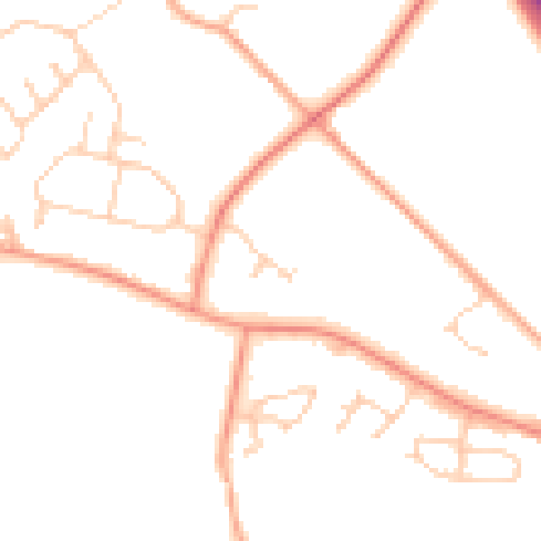 Daytime road noise heatmap for HP22 5GB