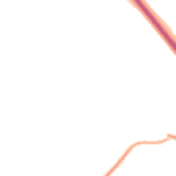 Night-time road noise heatmap for HP22 5JT