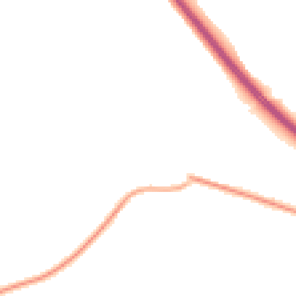 Night-time road noise heatmap for HP22 5LJ