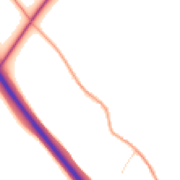Daytime road noise heatmap for HP22 5LS