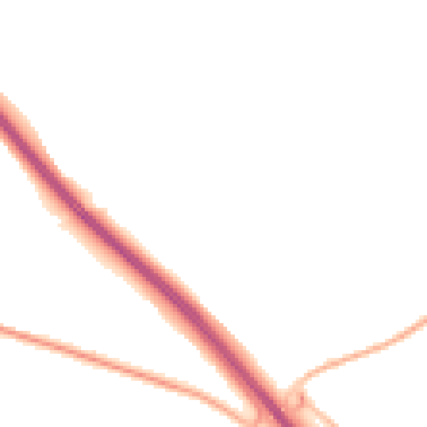 Night-time road noise heatmap for HP22 5LU