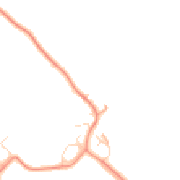 Daytime road noise heatmap for HP22 5NG