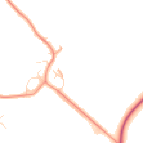 Daytime road noise heatmap for HP22 5NR