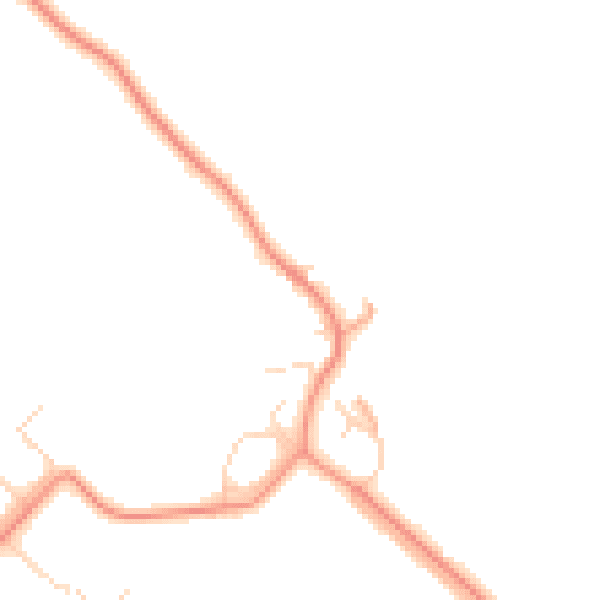 Daytime road noise heatmap for HP22 5NS