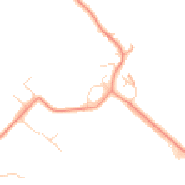 Daytime road noise heatmap for HP22 5NT