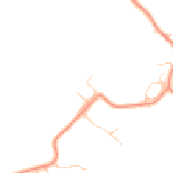 Daytime road noise heatmap for HP22 5NX