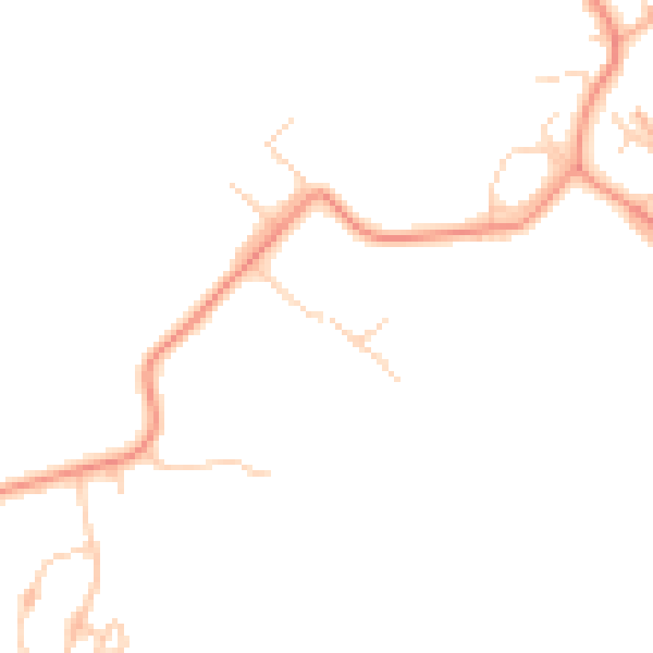 Daytime road noise heatmap for HP22 5NY