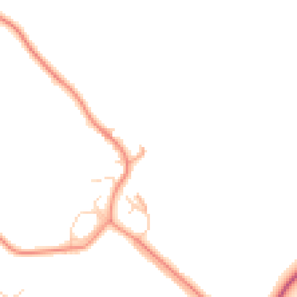 Daytime road noise heatmap for HP22 5PA