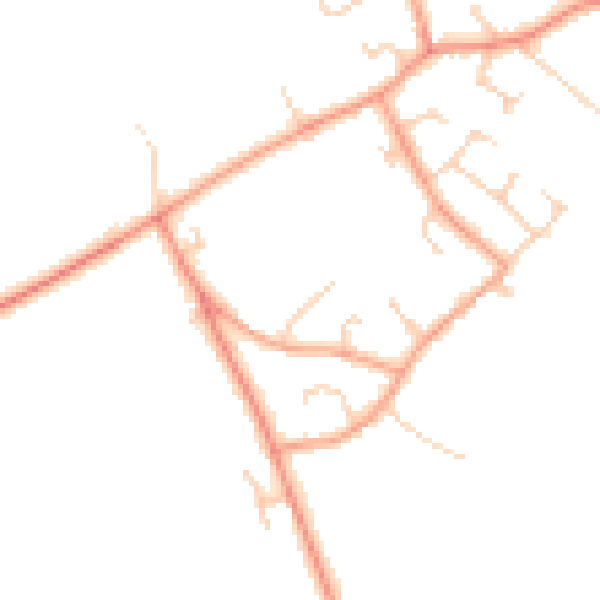 Daytime road noise heatmap for HP22 5SF