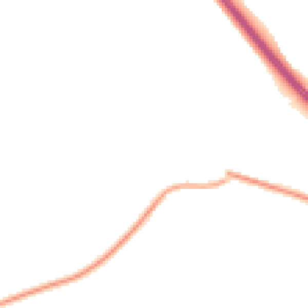 Night-time road noise heatmap for HP22 5SY