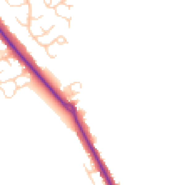 Daytime road noise heatmap for HP22 5WU