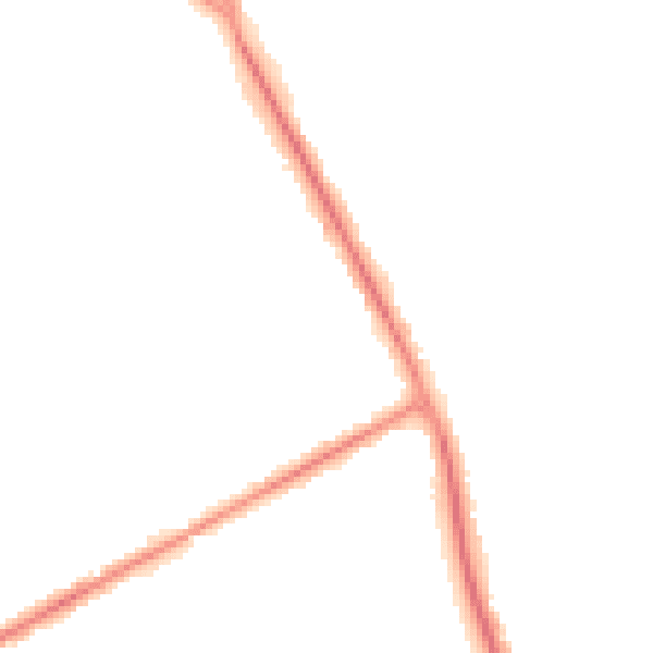 Night-time road noise heatmap for HP22 5XZ