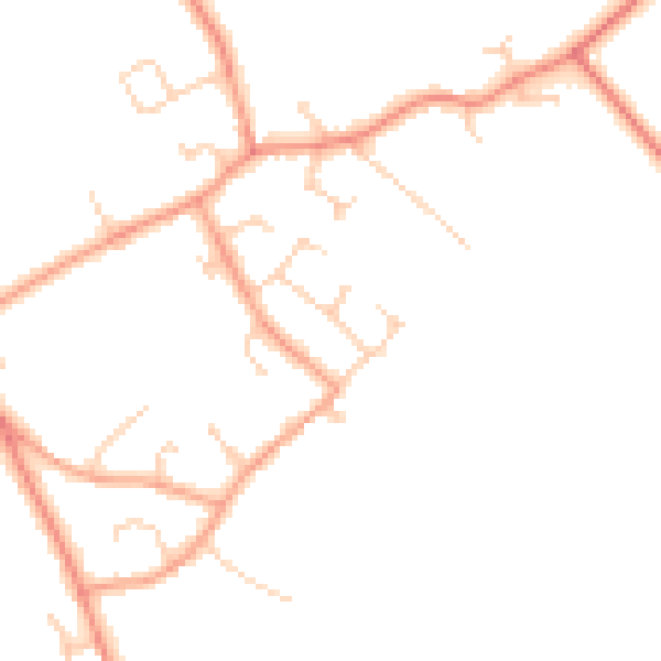 Daytime road noise heatmap for HP22 5YW