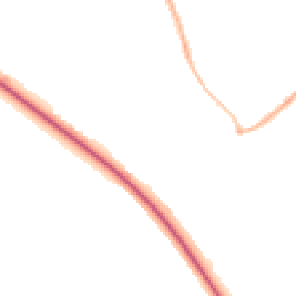 Night-time road noise heatmap for HP22 6AB