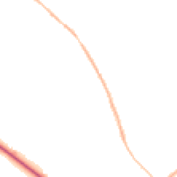 Night-time road noise heatmap for HP22 6LZ
