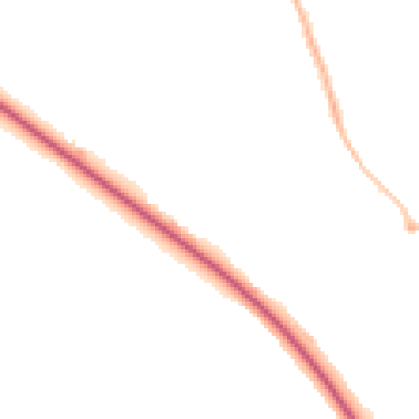 Night-time road noise heatmap for HP22 6NH