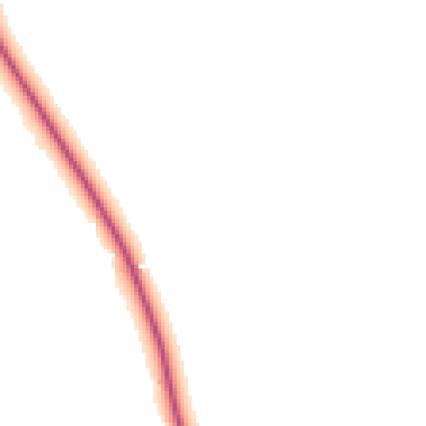 Night-time road noise heatmap for HP22 6PY