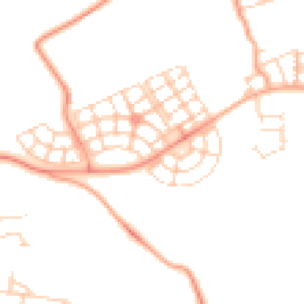 Daytime road noise heatmap for HP22 7AX