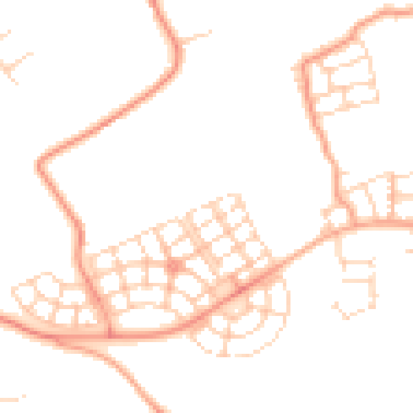Daytime road noise heatmap for HP22 7BB