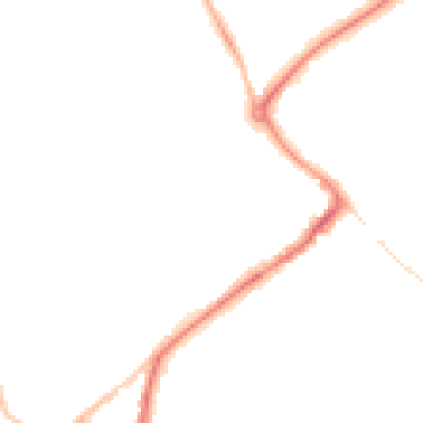 Night-time road noise heatmap for HP27 0AF