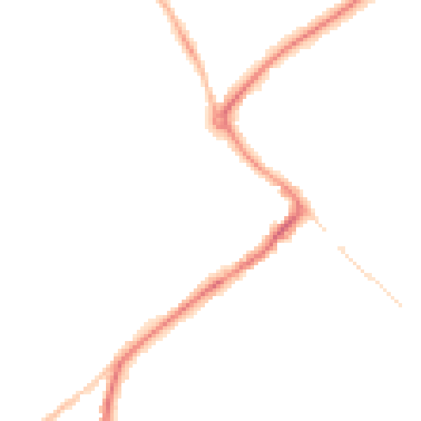 Night-time road noise heatmap for HP27 0AQ