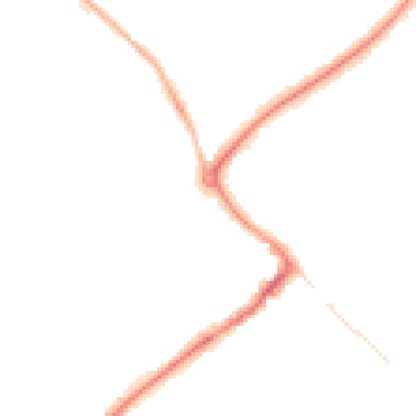 Night-time road noise heatmap for HP27 0AT