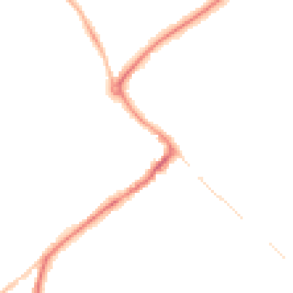 Night-time road noise heatmap for HP27 0AX