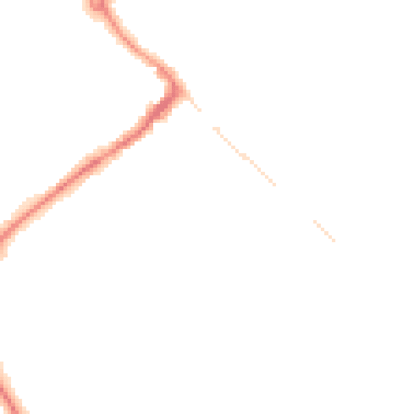 Night-time road noise heatmap for HP27 0BN