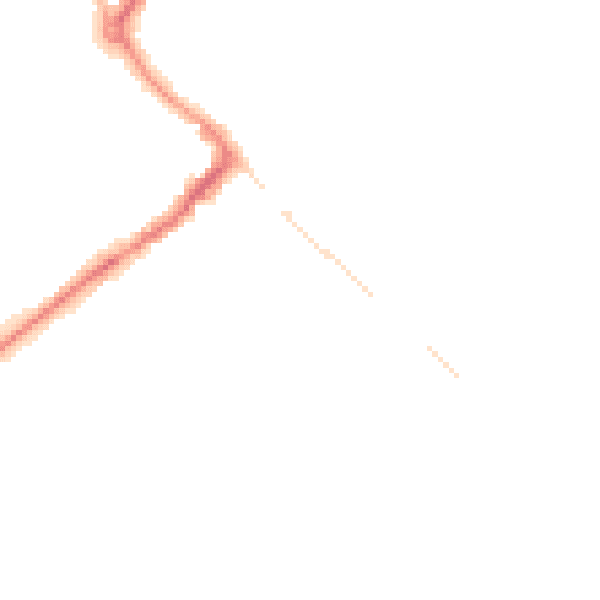 Night-time road noise heatmap for HP27 0BP