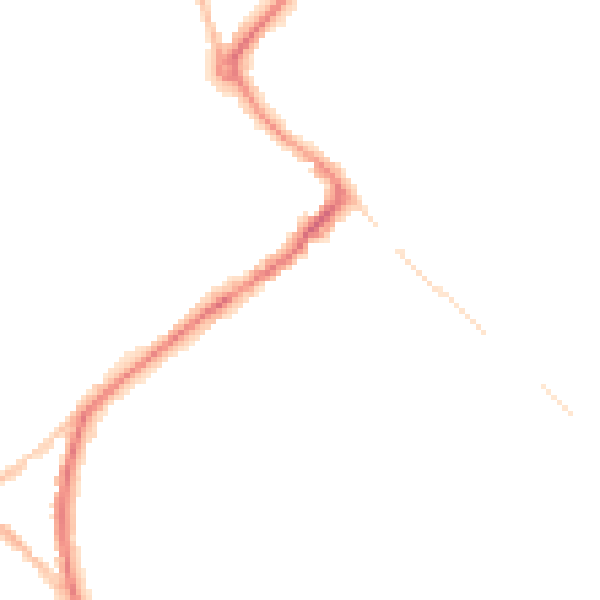 Night-time road noise heatmap for HP27 0DB