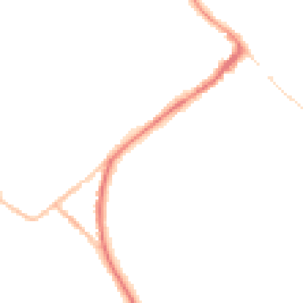 Night-time road noise heatmap for HP27 0DN