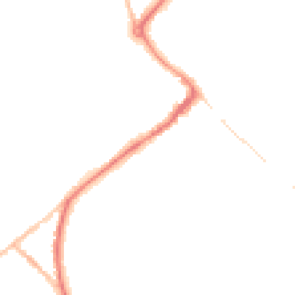 Night-time road noise heatmap for HP27 0DQ
