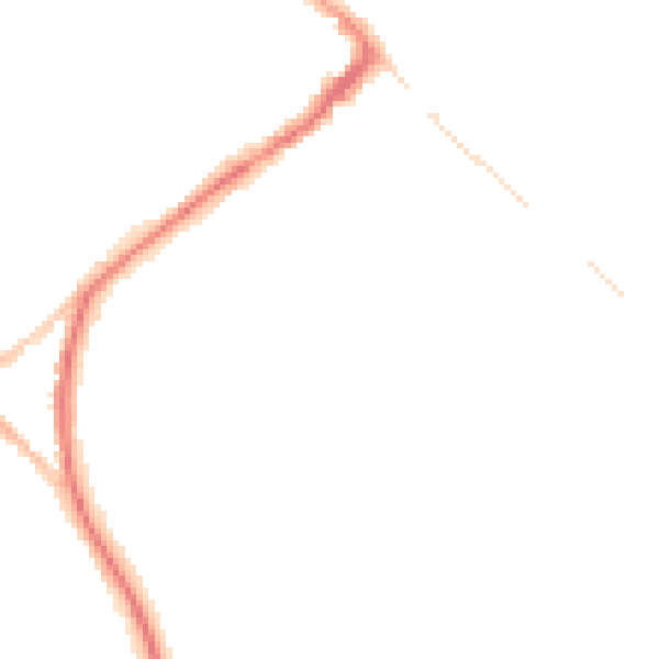 Night-time road noise heatmap for HP27 0DR